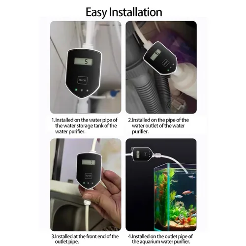 Miniatura 4 de medidor TDS en línea, medidor digital de calidad del agua TDS y medidor de medición de PPM para sistema RO-RODI, monitor de agua potable, acuarios