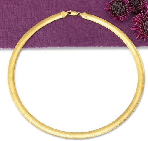 Miniatura 4 de Ross-Simons Collar omega italiano de 0.315 in y 18 quilates de oro sobre esterlina