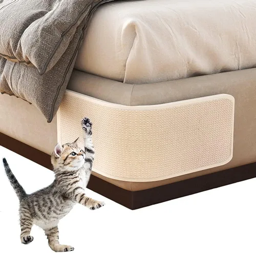 HAOZAIKEJI Alfombrilla Rascadora para Gatos Protector de Sofá de Sisal Natural Alfombrilla para Rascar Gatos Funda para Sofá Anti-Arañazos Protector