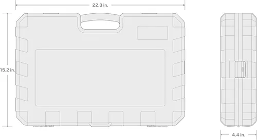 Miniatura 6 de TEKTON Juego de dados de impacto de 6 puntos poco profundos y profundos de 1/2 pulgada con funda, 87 piezas (5/16-1-1/4 pulgadas, 0.315-1.260 in)