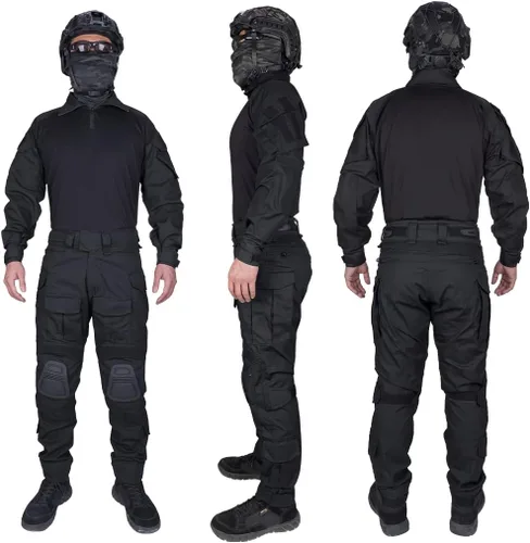 Miniatura 2 de IDOGEAR Conjunto de uniformes de combate G3 para hombre con rodilleras y coderas, ropa de camuflaje