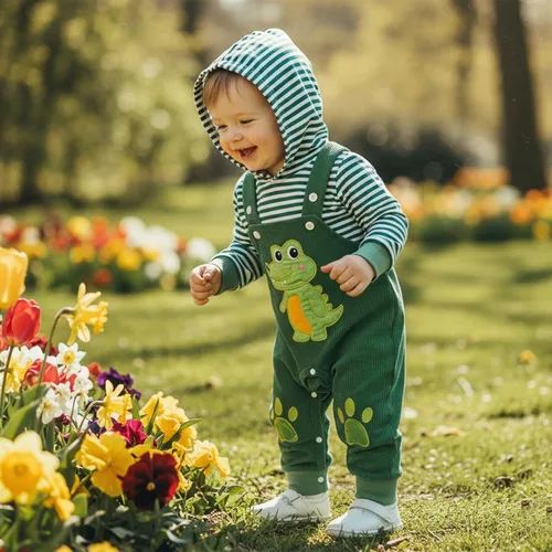 Miniatura 291 de Conjunto de ropa de otoño e invierno para bebé y niño, sudadera larga con capucha y pantalones para niños pequeños, 6, 12, 18, 24 meses, 2T