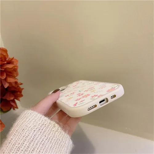 Miniatura 7 de Ownest Funda compatible con iPhone 13 Pro Max con bonito patrón floral de flores para mujeres y niñas, funda de silicona suave con protección