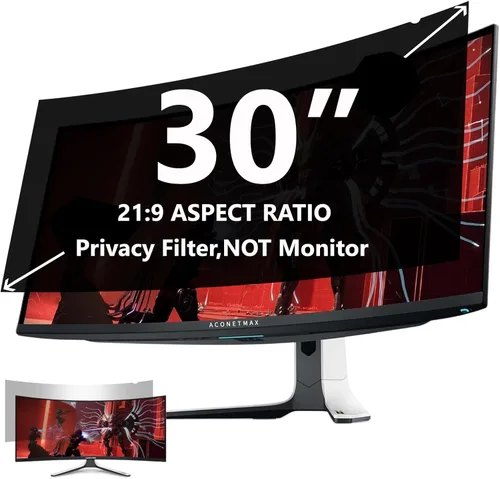 Miniatura 14 de Filtro de pantalla de privacidad de computadora de 20 pulgadas para monitor de pantalla ancha de 16:9 Escudo de privacidad Filtro de luz azul