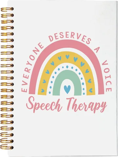 Miniatura 15 de VNWEK Everyone Merves a Voice Speech Therapy - Cuaderno en espiral de 5.5 x 8.3 pulgadas, cuaderno de espiral de tapa dura con forro colorido