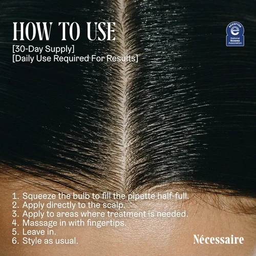 Miniatura 7 de Nécessaire The Scalp Serum. 5% Capixyl™ + 1% ácido hialurónico para un cabello más completo, grueso y saludable. Sin fragancia. Aprobado por