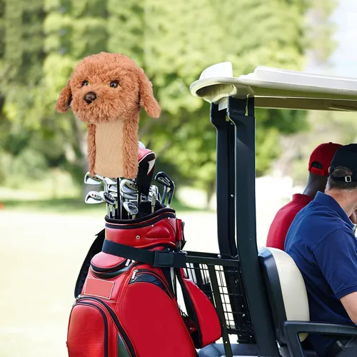 Miniatura 8 de Fundas de Golf Dibujos Cabezas, Fundas para Cabeza de Palo de Golf Labradoodle/Golden Doodle, Protector de Palo de Golf Adorable y Suave