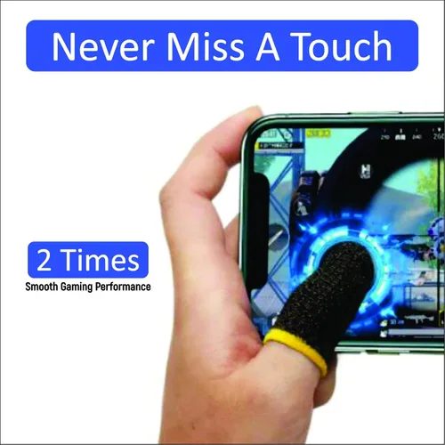 Miniatura 8 de GENDA PUBG - Fundas para dedos de teléfono móvil para juegos, funda transpirable antisudor para juegos, fundas para pulgares, guantes para dedos Azul