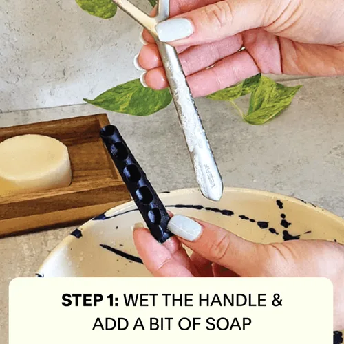 Miniatura 3 de Leaf Shave The Leaf Razor Grip Sleeve Black - Mango de silicona para maquinilla de afeitar