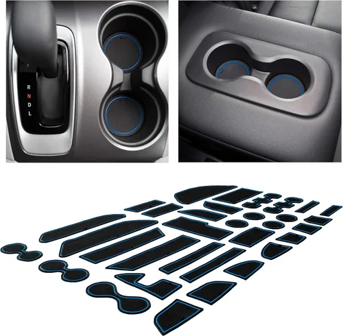 Miniatura 11 de CupHolderHero Compatible con accesorios Honda CR-V 2017-2022 – Insertos de portavasos antipolvo antideslizantes personalizados de alta calidad, Rojo