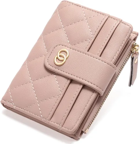 Miniatura 12 de GAEKEAO Billeteras pequeñas para mujer, con bloqueo RFID, de cuero, plegable, con cremallera, bolsillo para tarjetas de crédito, con ventana