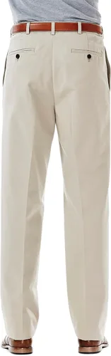 Miniatura 3 de Haggar Men's Work-to-Weekend No-Iron Pleat-Front Pant with Hidden Expandable Waist