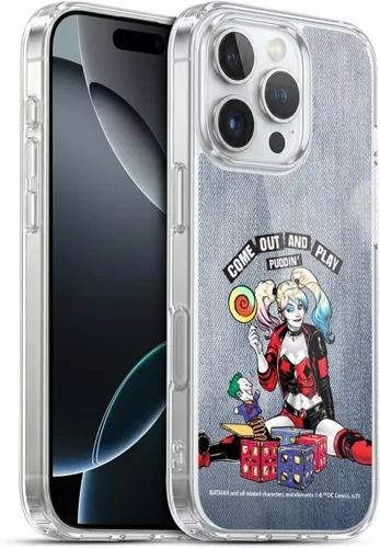 Miniatura 12 de Head Case Designs Funda de gel suave con licencia oficial de Batman DC Comics Love Hate Joker Harley Quinn Graphics [protección de grado militar]