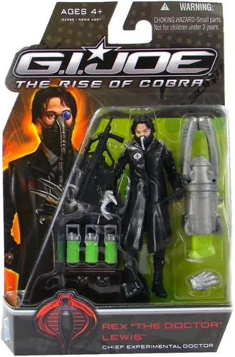 G.I. Joe The Rise of Cobra, figura de acción de la película, Rex "The Doctor" Lewis (jefe experimental doctor), 3.75 pulgadas