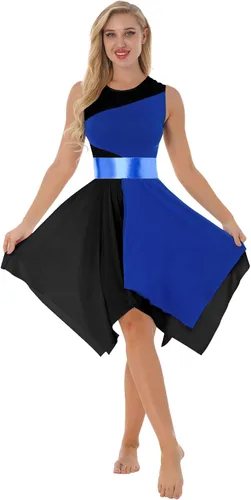 Vestidos metálicos de baile de alabanza para mujer, trajes litúrgicos de danza lírica, vestidos de adoración