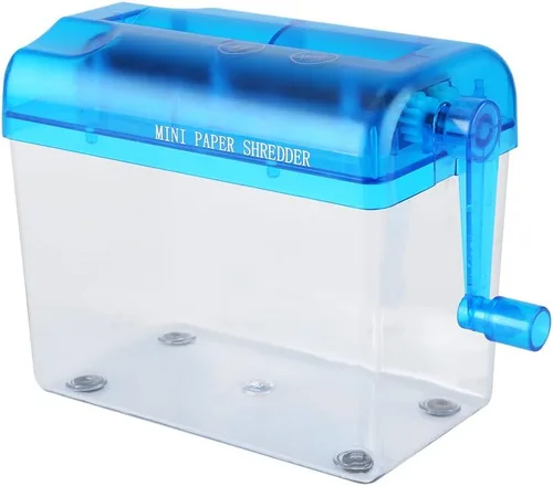 Papel portátil, A6 portátil mini manual de corte de papel para oficina, hogar, escuela, 16 × 9 × 5.7 in (azul)