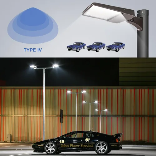 Miniatura 6 de OSTEK Luz LED de estacionamiento de 300 W, 42,000 lm 5700 K súper brillante LED Shoebox Pole Light, equivalente a 1000 W MH, montaje deslizante