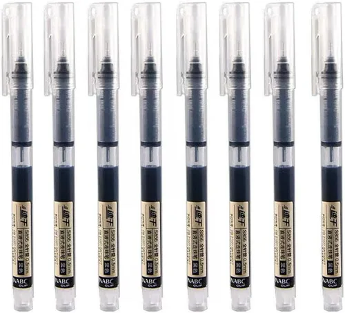 Miniatura 2 de Gullor Bolígrafos de tinta líquida, punta fina de 0.020 in, de secado rápido, para escribir, tomar notas y dibujar, tinta negra, 12