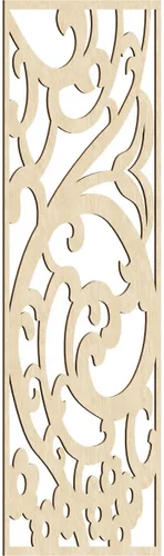 Miniatura 6 de Bridgewater - Paneles de pared decorativos de madera con calado, 9 3/8 pulgadas de ancho x 24 3/8 pulgadas de alto x 1/4 de alto, nogal