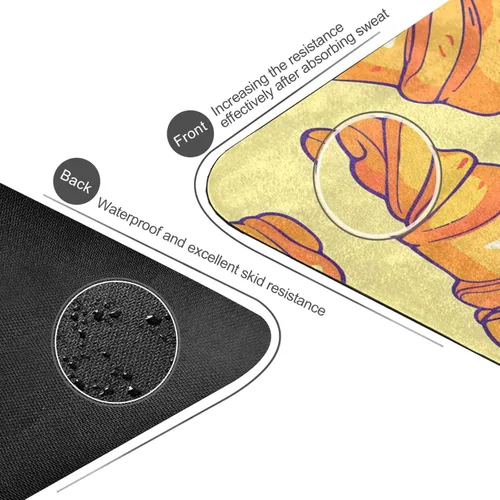 Miniatura 4 de Croissant Yoga Mat Non Slip Thick Kids Eco Friendly Rubber Workout Foldable Yoga Mat Women Exercise