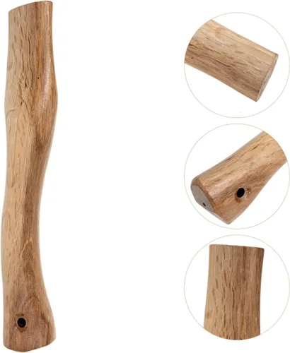 Miniatura 4 de Yardwe Mango de repuesto de madera Hacha para accesorios de campamento Camping Lanzamiento Supervivencia 10.6x1.8 in