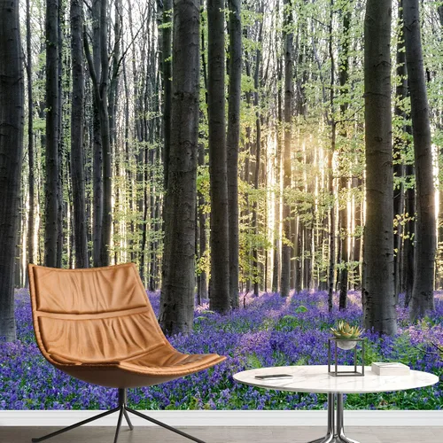 Miniatura 16 de SIGNWIN Mural de pared, paisaje natural con niebla en el bosque, papel tapiz autoadhesivo extraíble, decoración de pared para dormitorio, sala