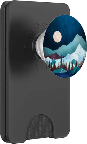 Miniatura 8 de Luna-noche montaña-árbol-maderas hombres mujeres niños niñas titular PopSockets PopGrip: agarre intercambiable para teléfonos y tabletas