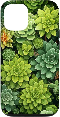Miniatura 27 de Funda para iPhone 12 Pro Max Suculenta Plantas Botánicas Verde Floral Patrón Flor Cactus