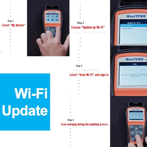Miniatura 7 de Autel MaxiTPMS TS508WF Herramienta de programación TPMS, reaprendizaje y reinicio WiFi para sensores de presión de neumáticos, diagnosticar, activar