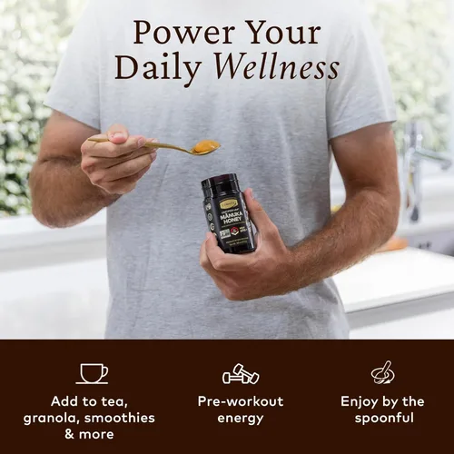 Miniatura 5 de Comvita Miel de Manuka UMF 18+ (MGO 696+) - Miel de Manuka cruda de Nueva Zelanda, pura y sin pasteurizar, superalimento para la salud inmunológica