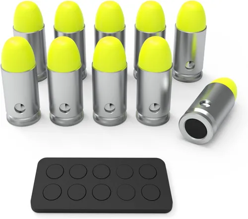 Miniatura 25 de Artemis Tapas de Seguridad Rondas de Entrenamiento Simuladas Reutilizables Múltiples Estilos con Peso Cercano al Real para Práctica de Fuego en Seco