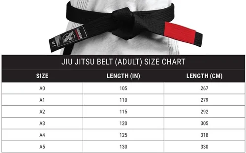 Miniatura 5 de Hayabusa Cinturón BJJ 2.0 para adultos, calidad premium, cumple con IBJJF, doble costura reforzada