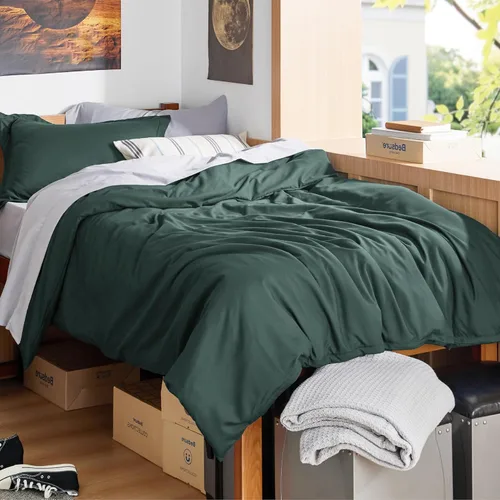 Miniatura 89 de Bedsure - Juego de funda de edredón tamaño individual/individual XL - Juego de ropa de cama suave de microfibra cepillada doble para niños