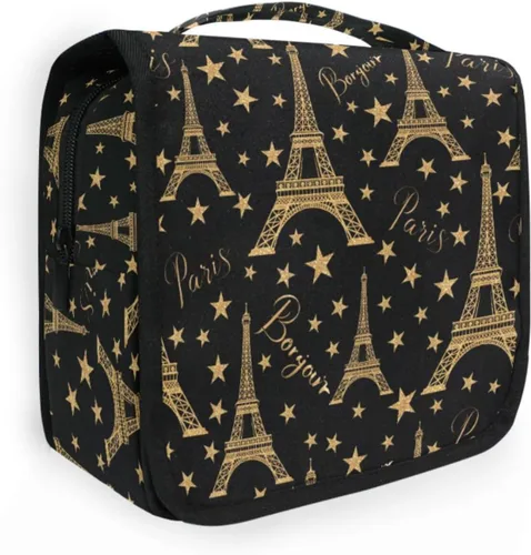 Miniatura 19 de MNSRUU Hanging Toiletry Bag Bats Satellites Skulls and Trees Travel Makeup bag for Toiletries Portable Travel Toiletry Organizer Cosmetic Bags with