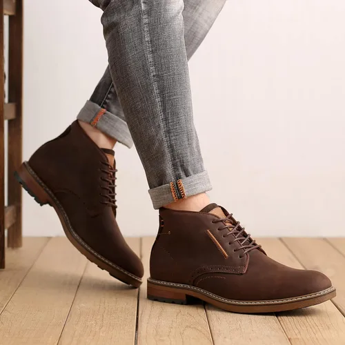 Miniatura 7 de Chukka - Botas a la moda, cómodas y de estilo oxford casual, al tobillo, botas con cordones