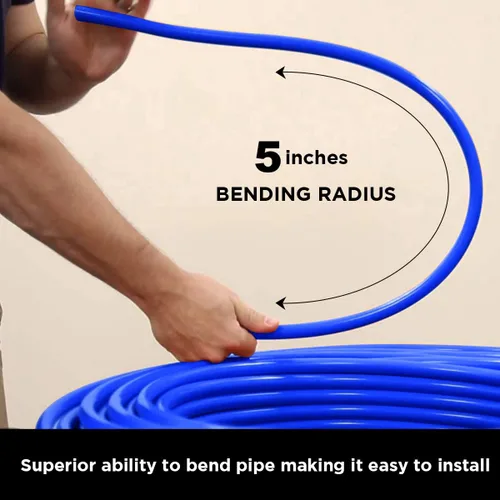 Miniatura 5 de Pex-A Tubería de 1/2 pulgada x 1000 pies, tubo sin barrera para agua potable, tubo de agua flexible para fontanería, azul