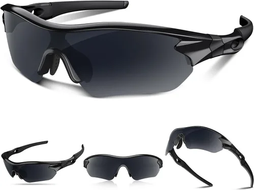 Miniatura 19 de Gafas de sol deportivas polarizadas para hombres y mujeres, jóvenes, béisbol, correr, pesca, tenis, golf, ciclismo, conducción, motor TAC UV400 TR90
