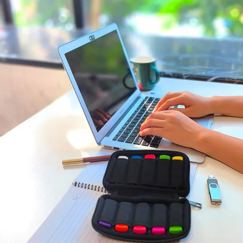 Miniatura 2 de Estuche para Unidad Flash USB de Material Suave, Estuche Soporte para Unidad Thumb, Organizador de Soporte para Unidad USB, Bolsa Portátil