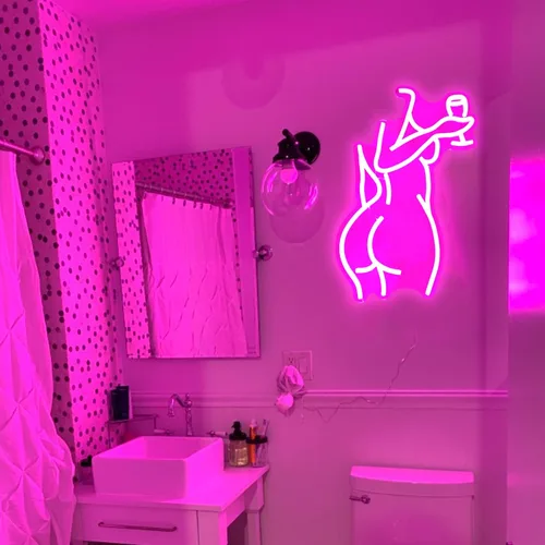 Miniatura 7 de Letrero de Neón de Dama de Espalda Letrero LED Regulable de Dama Letrero de Neón de Mujer Luz de Neón Letreros de Neón de Dama Sexy para Dormitorio