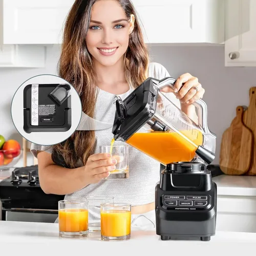 Miniatura 5 de Tapa de repuesto para jarra Ninja Blender de 72 onzas, piezas de repuesto con tapa de bloqueo superior para licuadora Ninja BL642 BN701 BN751 BN801