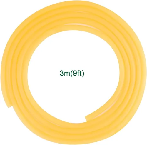 Miniatura 2 de FunChem Tubo de goma, tubo de látex puro, tubo de goma natural de 3/8 pulgadas de diámetro exterior de 1/4 pulgadas de diámetro interior, súper