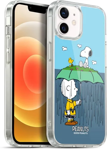 Miniatura 379 de Head Case Designs Funda de gel con licencia oficial de Peanuts Snoopy & Woodstock Halfs and Laughs [protección de grado militar] compatible
