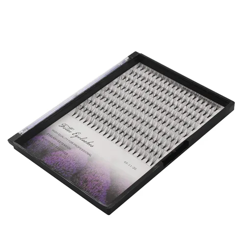 Miniatura 4 de Extensiones de pestañas postizas con volumen 20D, tallo corto, rizo D, grosor de 0.003 in, pestañas postizas individuales, suaves y ligeras