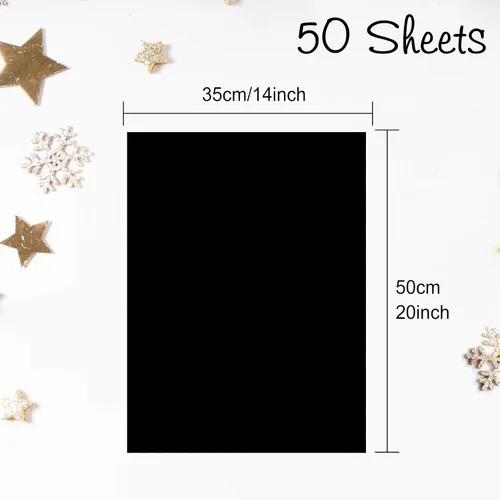 Miniatura 3 de MIAHART 50 hojas de papel de seda negro de 20 x 14 pulgadas, papel de regalo a granel, papel de regalo para decoración de graduación, fiesta