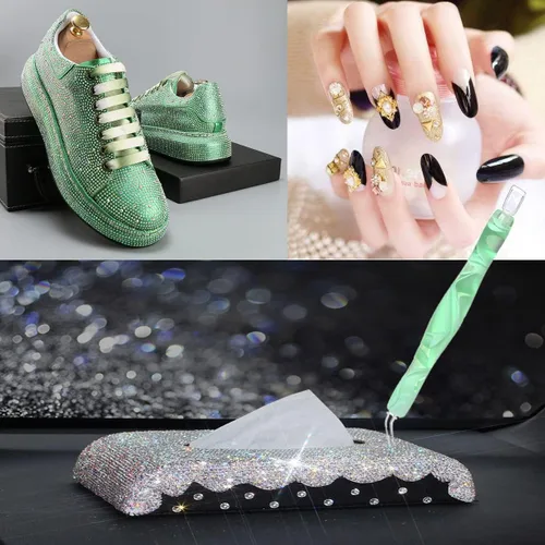 Miniatura 5 de Praise V Do 8PC Bolígrafos de Pintura de Diamante, Bolígrafo de Arte de Diamante, Kit de Herramientas y Accesorios de Bolígrafo de Pintura de Los 8