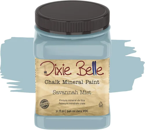 Miniatura 216 de Dixie Belle Paint Company - Pintura con acabado de tiza para muebles, color negro (Caviar), 1 galón, 128 fl oz, pintura mineral color rosa intenso