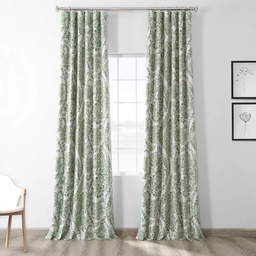 Miniatura 17 de HPD Half Price Drapes BOCH-KC43-63 - Cortinas de Lino con Rayas para Oscurecer la Sala de Estar (1 Panel), 50 x 63 Pulgadas, Color Negro Toldo