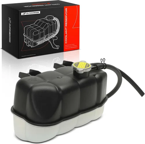 Miniatura 10 de A-Premium Tanque de depósito de recuperación de desbordamiento de refrigerante del motor [con tapa y manguera] compatible con Nissan Armada