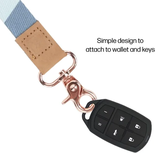 Miniatura 3 de Correa de muñeca de Thread Wallets para hombres y mujeres, llavero de pulsera para insignia, billetera y correa de muñeca para teléfono Línea fina