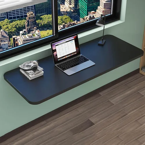 Miniatura 2 de Mesa de pared plegable flotante para laptop, escritorio plegable, mesa de comedor, mesa de lavandería, estante de pared plegable, escritorios